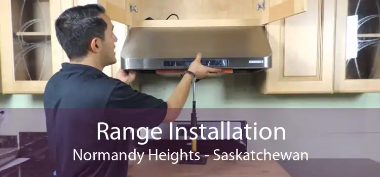 Range Installation Normandy Heights - Saskatchewan